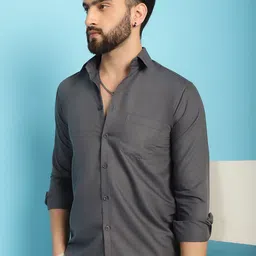 Indian Needle Classic Spread Collar Casual Shirt-image-83