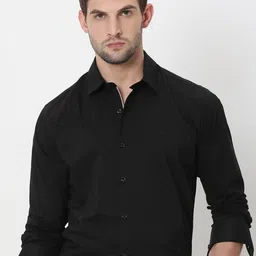 Mufti Slim Fit Spread Collar Casual Shirt-image-46