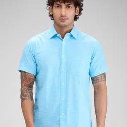 ColorPlus Men Tailored Fit Opaque Casual Shirt-image-91