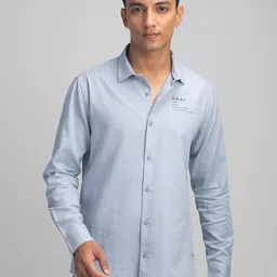 URBARO Men Smart Slim Fit Opaque Casual Shirt-picture-17