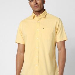 Van Heusen Sport Slim Fit Spread Collar Pure Cotton Casual Shirt-picture-36