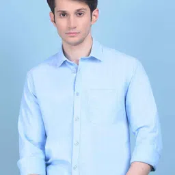 Crimsoune Club Classic Slim Fit Spread Collar Pure Cotton Casual Shirt-picture-27