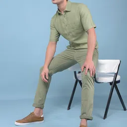 Crimsoune Club Classic Slim Fit Spread Collar Short Sleeves Casual Shirt-picture-45