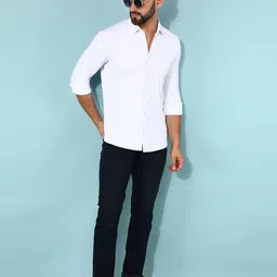 Crimsoune Club Men Classic Slim Fit Opaque Casual Shirt-picture-23