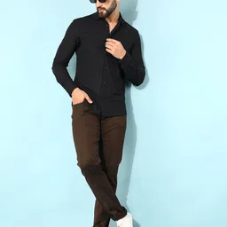 Crimsoune Club Men Classic Slim Fit Opaque Casual Shirt-image-92