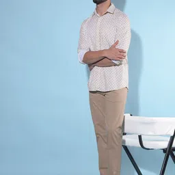 Crimsoune Club Resort Collar Slim Fit Cotton Casual Shirt-picture-19