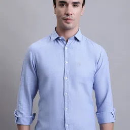 Cantabil Comfort Opaque Cotton Linen Casual Shirt-image-70