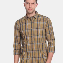 U.S. Polo Assn. Denim Co. Men Cotton Tartan Checks Casual Shirt-picture-38