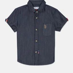 U.S. Polo Assn. Kids Boys Pure Cotton Opaque Casual Shirt-picture-35