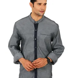SHIRT THEORY Men Grey Casual Shirt-picture-31