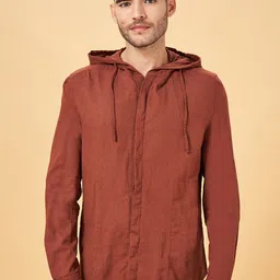 7 Alt by Pantaloons Hooded Long Sleeves Casual Shirt-image-92