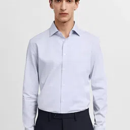 MANGO MAN The Suit Collection Slim Fit Pure Cotton Shirt-picture-39