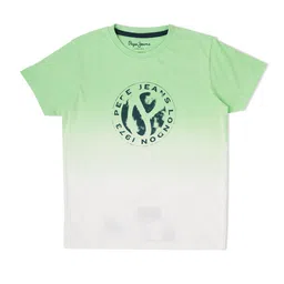 Pepe Jeans Boys Typography Printed Ombre Cotton T-shirt-picture-30