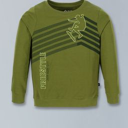 3PIN Boys Typography Printed Round Neck Long Sleeves Cotton Pullover Sweatshirt-picture-44