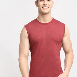 Friskers Men Maroon Relaxed Fit Cotton T-shirt-picture-28