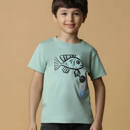 TALES & STORIES Boys Typography Printed Raw Edge T-shirt-picture-19