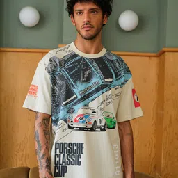 Bonkers Corner Men Typography Printed Raw Edge T-shirt-picture-14
