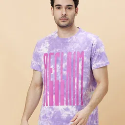 Being Human Dyed Round Neck Short Sleeves Easy Fit Pure Cotton T-shirt-picture-14