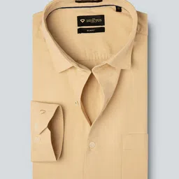 INVICTUS Men Yellow Slim Fit Solid Sustainable Formal Shirt-picture-16