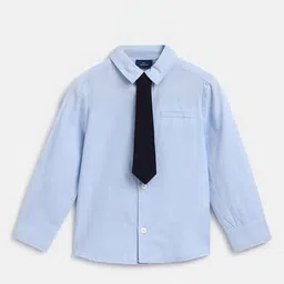 Chicco Infants Boys Striped Relaxed Cotton Formal Shirt-image-22