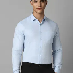 Louis Philippe Striped Printed Cotton Slim Fit Opaque Formal Shirt-picture-18