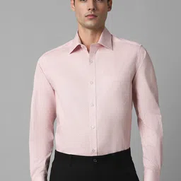 Louis Philippe Micro Ditsy Printed Classic Cotton Opaque Formal Shirt-image-88