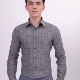 LOUIS STITCH Comfort Tartan Checked Cotton Formal Shirt-image-76