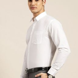 Hancock Relaxed Spread Collar Cotton Formal Shirt-picture-2