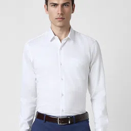 Peter England Spread Collar Regular Fit Cotton Opaque Formal Shirt-picture-25