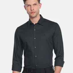 Arrow New York Men Slim Fit Horizontal Striped Pure Cotton Formal Shirt-picture-33