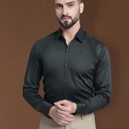 Indian Needle Spread Collar Classic Cotton Satin Formal Shirt-image-72