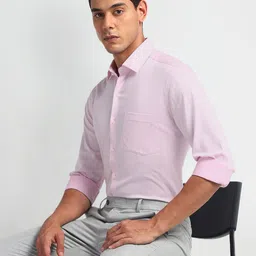 Arrow Men Slim Fit Opaque Formal Shirt-image-14