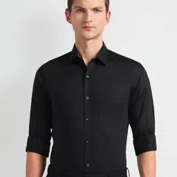 Arrow Manhattan Slim Fit Spread Collar Pure Cotton Formal Shirt-picture-31