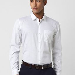 Peter England Men Slim Fit Opaque Formal Shirt-picture-46