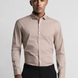 Peter England Men Slim Fit Opaque Formal Shirt-image-52