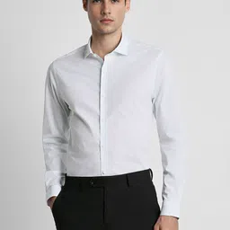 Peter England Slim Fit Cotton Formal Shirt-picture-48