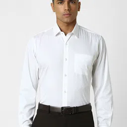 Peter England Men Slim Fit Opaque Formal Shirt-picture-36
