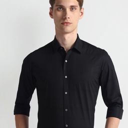 Arrow New York Slim Fit Long Sleeves Pure Cotton Formal Shirt-picture-29