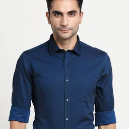 Turtle Modern Spread Collar Pure Cotton Formal Shirt-image-19