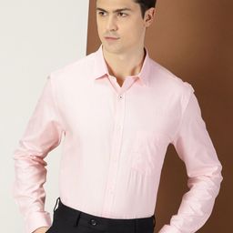 INVICTUS Original Slim Fit Self Design Pure Cotton Formal Shirt-picture-37