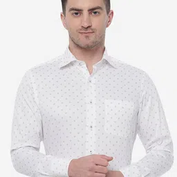 METAL Men Slim Fit Printed Cotton Formal Shirt-picture-32