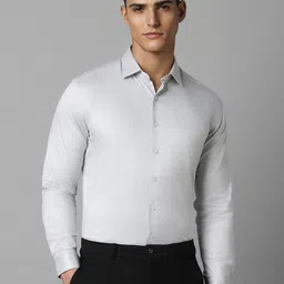 Louis Philippe Striped Printed Cotton Slim Fit Opaque Formal Shirt-picture-32