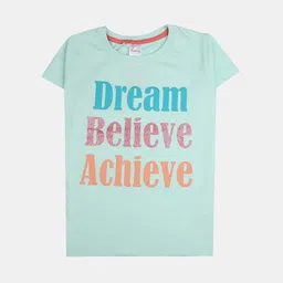 V-Mart Girls Typography Printed Cotton T-shirt-picture-15