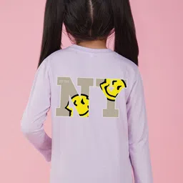 NUSYL Girls Typography Printed Long Sleeves T-shirt-image-52