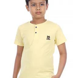 3PIN Boys Henley Neck Cotton T-Shirt-image-60