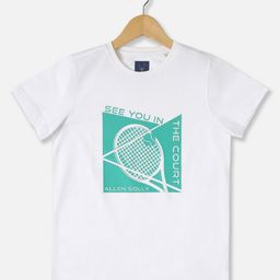 Allen Solly Junior Boys Printed V-Neck T-shirt-image-38