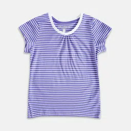 Pantaloons Junior Girls Striped Cotton T-shirt-picture-33