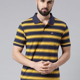 Force NXT Men Striped Polo Collar Super Combed Cotton T-Shirt-picture-42