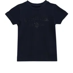 U.S. Polo Assn. Kids Boys Typography Printed Cotton T-Shirt-picture-32
