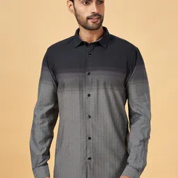 BYFORD by Pantaloons Ombre Slim Fit Casual Cotton Shirt-picture-21